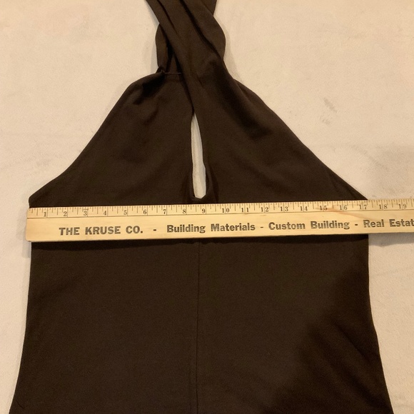 NWT Banana Republic Crossed Over Knit Sleeveless Top Chocolate Brown Color Sz L - Picture 6 of 7